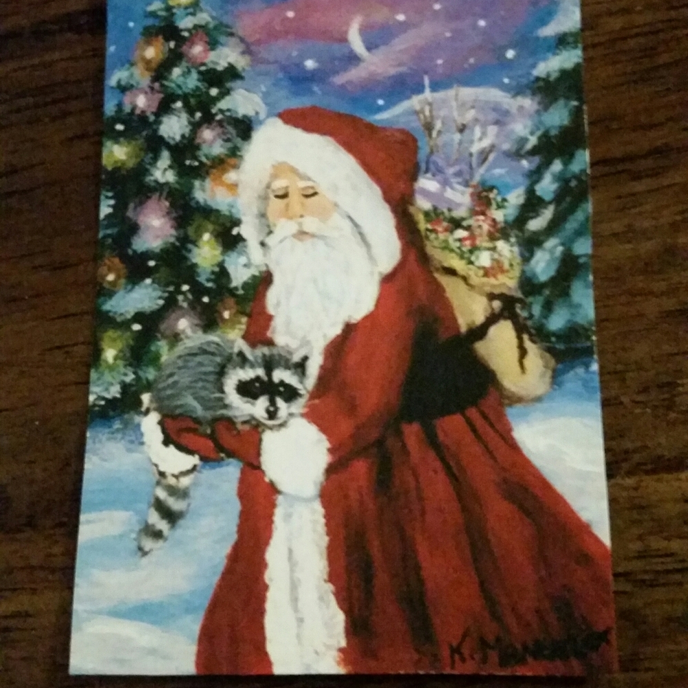 "Santa Love" ACEO/ATC #14/50 Mini Print